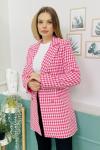 159785 Kazayagi Desen Astarli Blazer Ceket